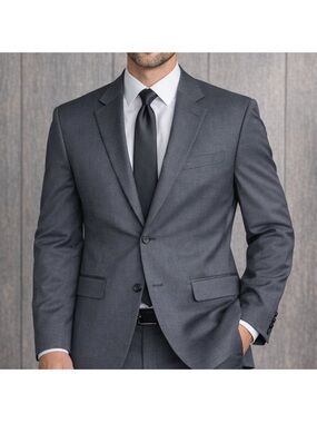Joseph Abboud Charcoal Gray Two-Button Suit Jacket